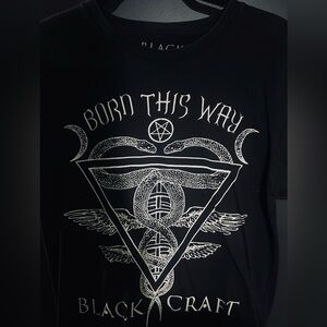Black Craft Cult T-Shirt "Born at his Way Medium (M)